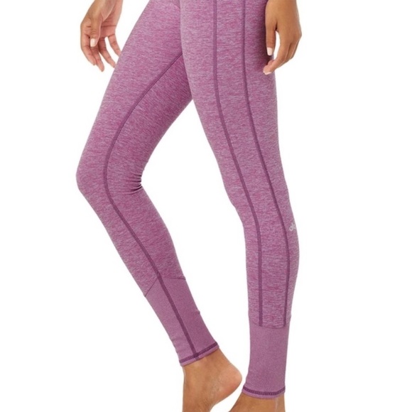 Alo Yoga  | NWOT High-Waist Alosoft Lounge Legging Electric Violet Heather | S - Picture 3 of 13